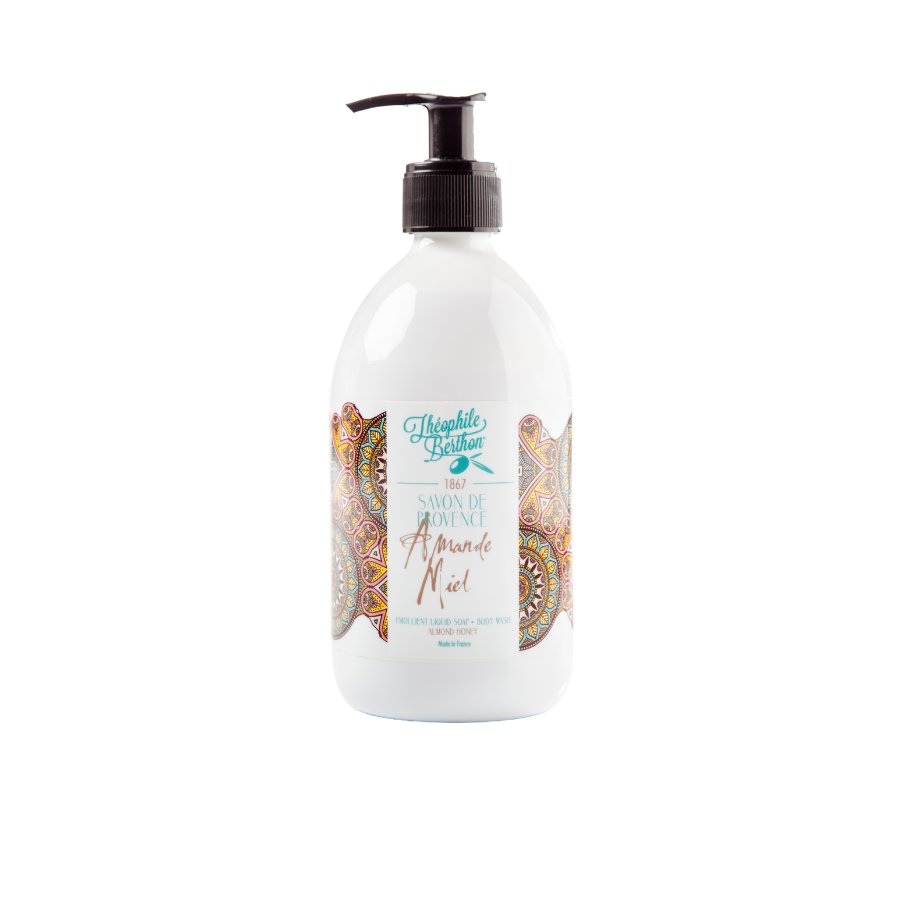 Savon de Provence přírodní tekuté mýdlo pro obličej a tělo s olivovým olejem (vůně mandlí a medu)